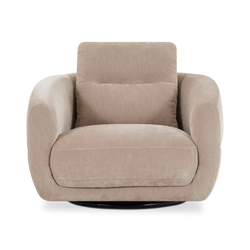 Lumi - Swivel Velvet Armchair