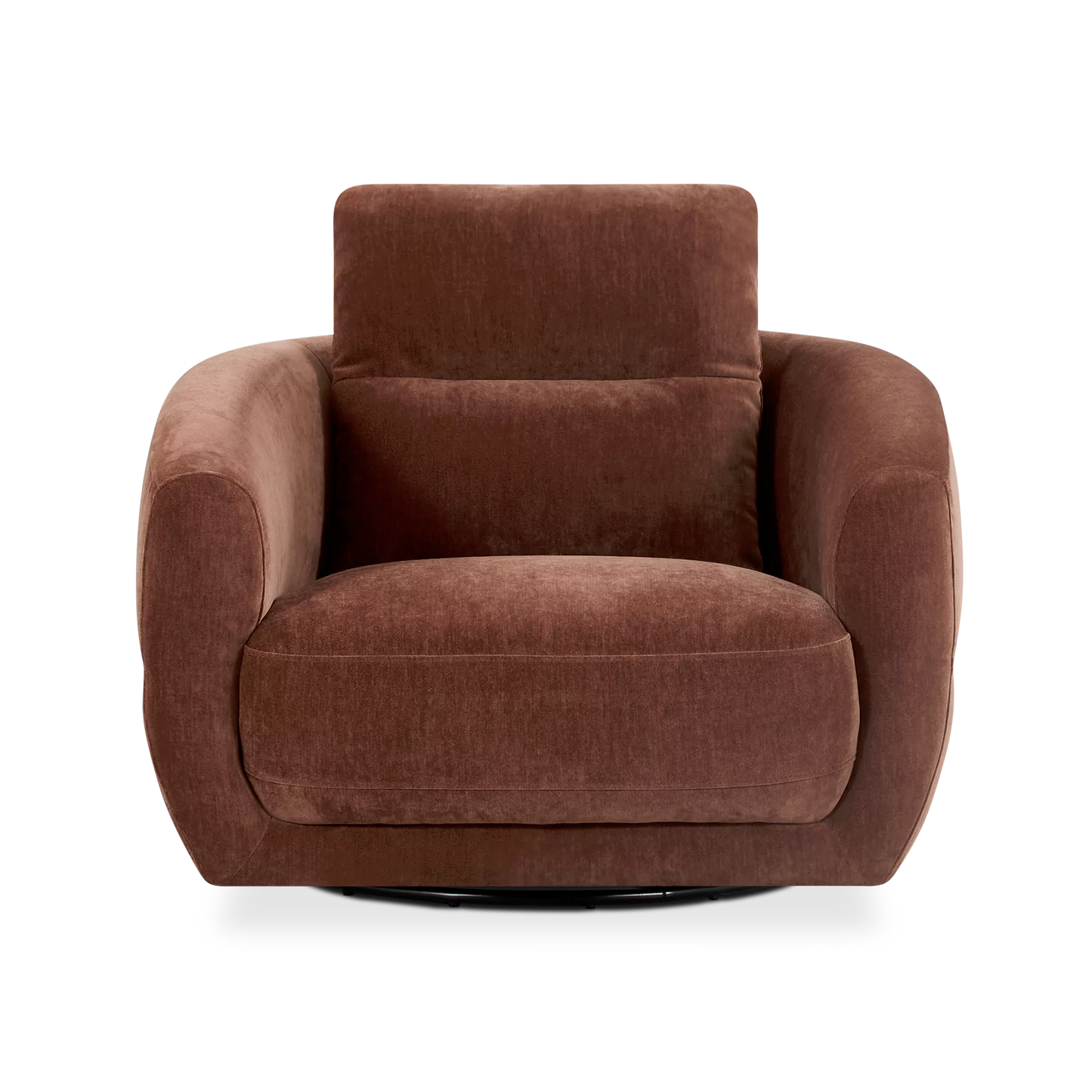 Lumi - Swivel Velvet Armchair