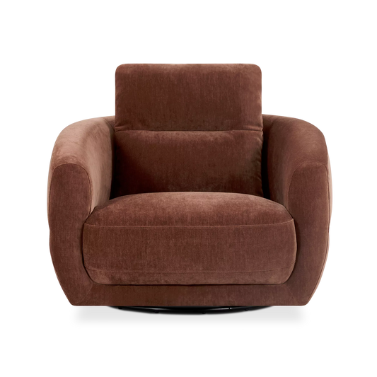 Lumi - Fauteuil en velours pivotant