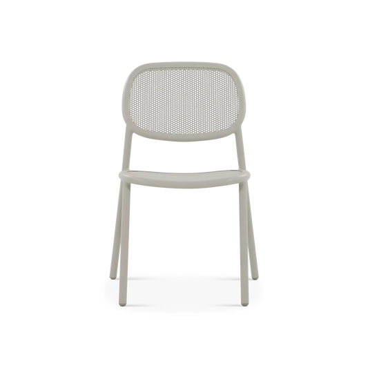 Dots - Chaise sans bras extérieure en aluminium
