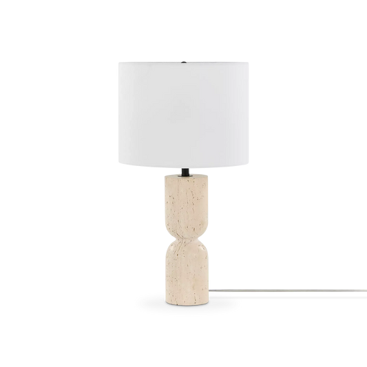 Lucille - Travertine Table Lamp