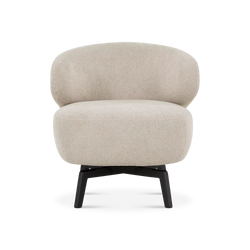 Aila - Swivel Fabric Armchair by Furninova
