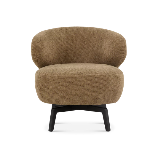 Aila - Fauteuil pivotant en tissu par Furninova