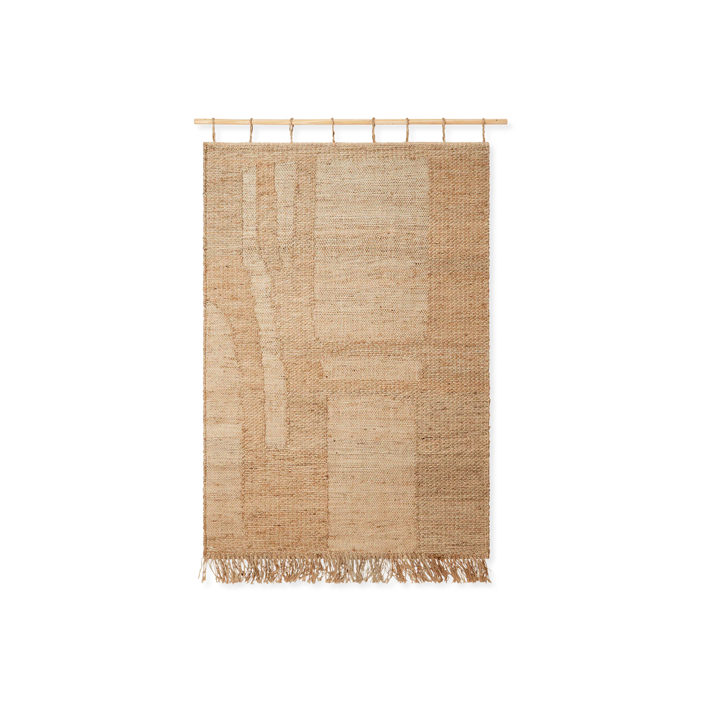 Harvest - Jute Wall Rug with Graphic Pattern