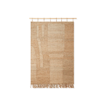 Harvest - Jute Wall Rug with Graphic Pattern