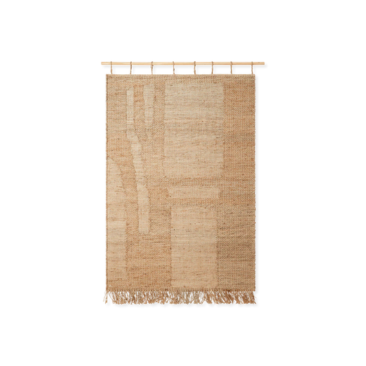 Harvest - tapis mural en jute avec motif graphique