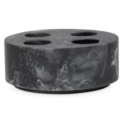 Mist - Marble-Effect Resin Multi Toothbrush Holder