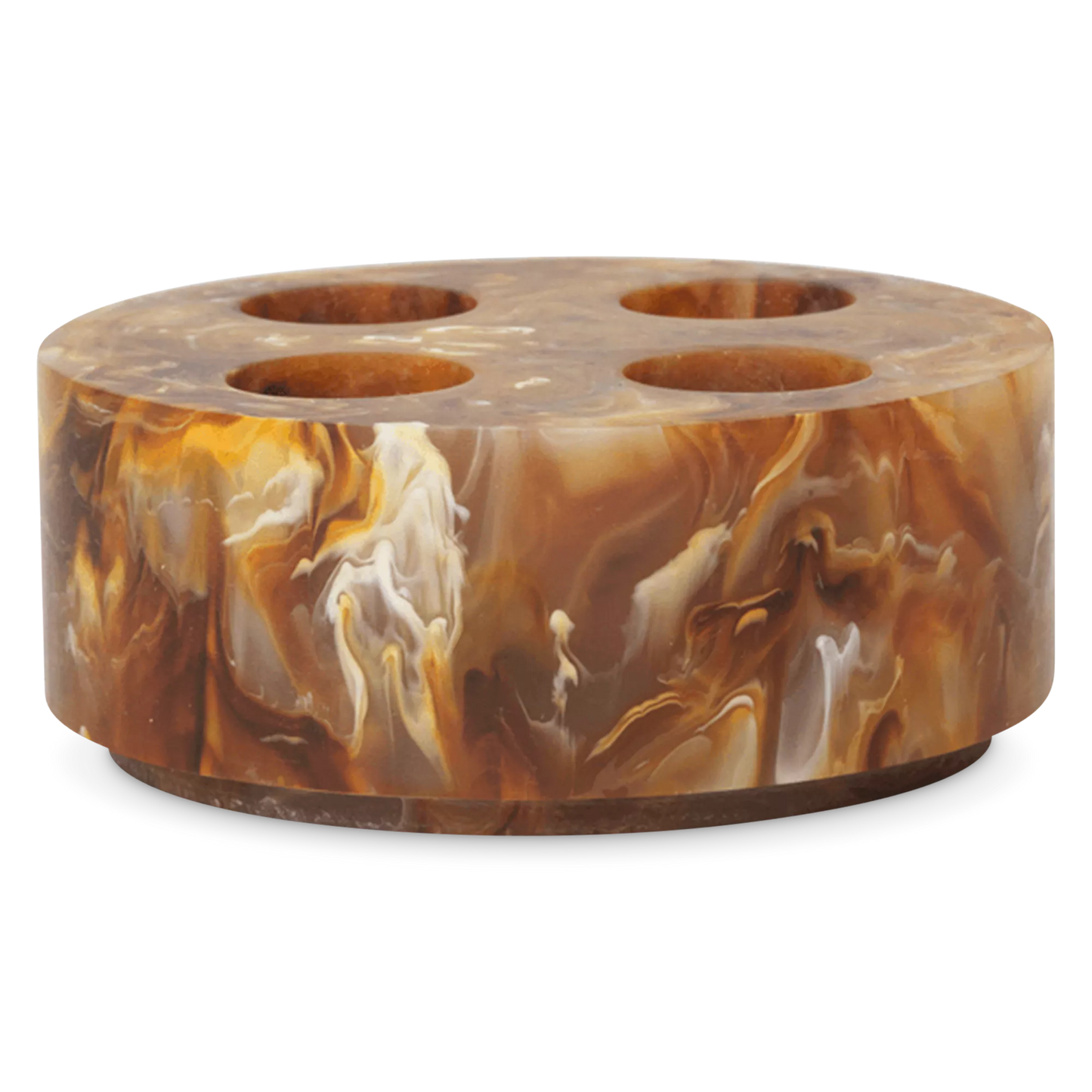 Mist - Marble-Effect Resin Multi Toothbrush Holder