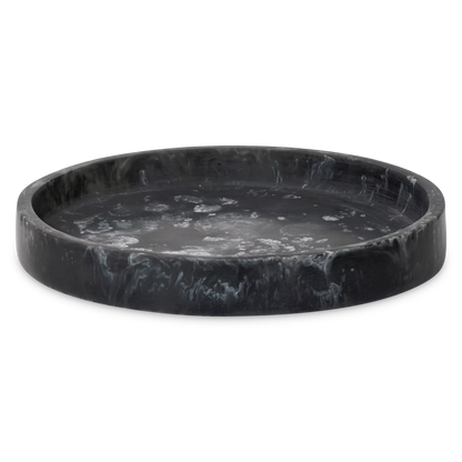 Mist - Marble-Effect Resin Round Tray