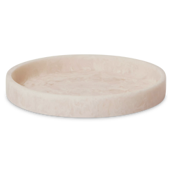 Mist - Marble-Effect Resin Round Tray
