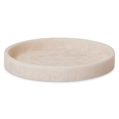 Mist - Marble-Effect Resin Round Tray