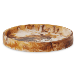 Mist - Marble-Effect Resin Round Tray