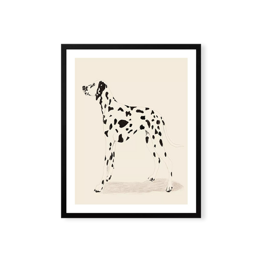 Dalmatian - tableau graphique stylisé d’un dalmatien