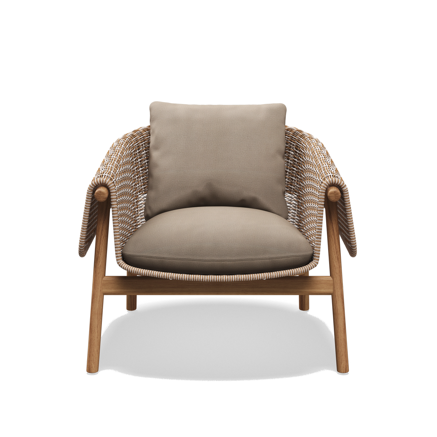 Wrap - Outdoor Wicker Lounge Chair by Gloster