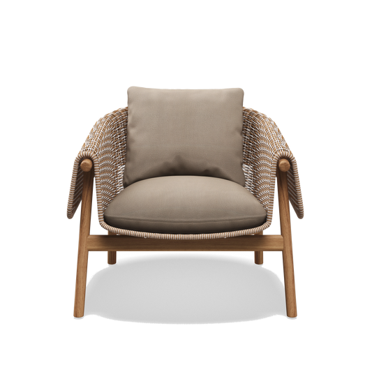 Wrap - Outdoor Wicker Lounge Chair by Gloster