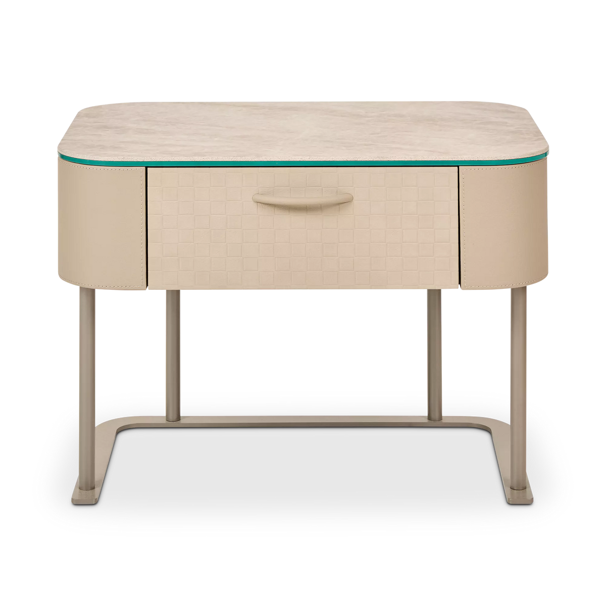 Audrey - Leather Nightstand by Gamma