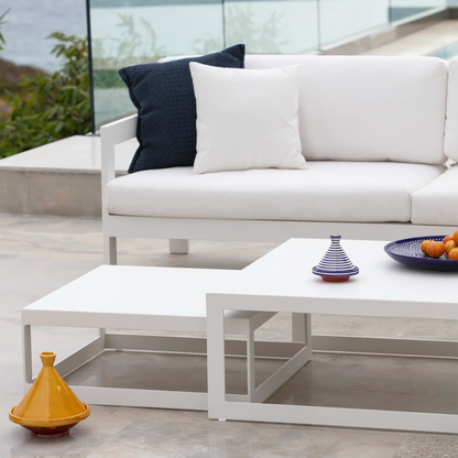 Overlap - Table basse extérieure en aluminium