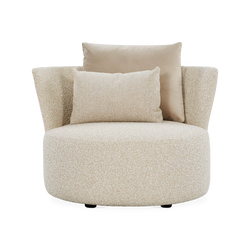 Love - Large Leather and Fabric Armchair