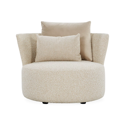Love - Large Leather and Fabric Armchair