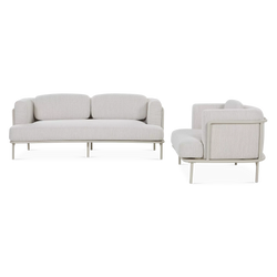 Ensemble canapé et fauteuil Mont Blanc