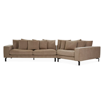 Blues Night - Fabric-Upholstered Sectional Sofa  by  Furninova