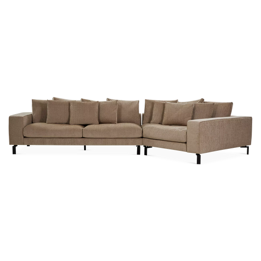 Blues Night - Fabric-Upholstered Sectional Sofa  by  Furninova