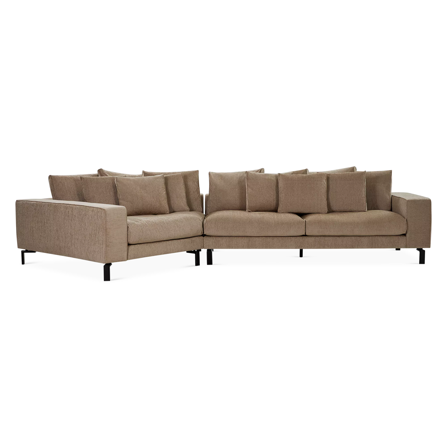 Blues Night - Fabric-Upholstered Sectional Sofa  by  Furninova