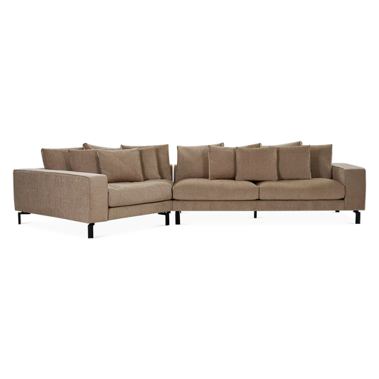 Blues Night - Fabric-Upholstered Sectional Sofa  by  Furninova