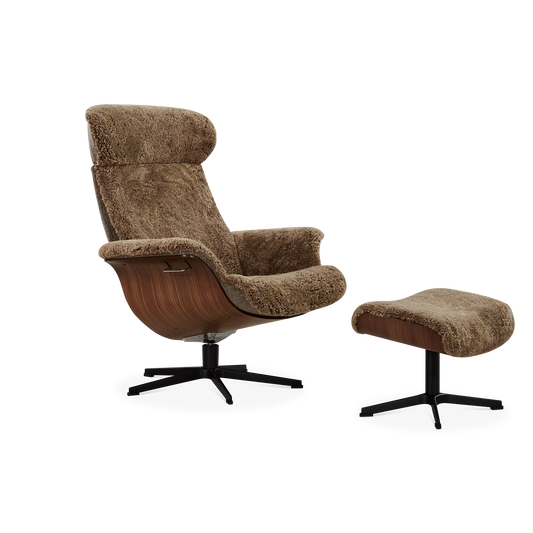 Timeout - Fauteuil inclinable en peau de mouton par Conform