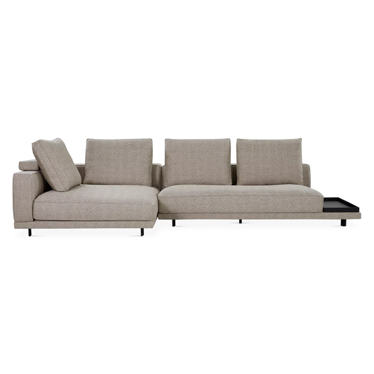 Catena Dusk - Fabric-Upholstered Sectional Sofa  by  Furninova