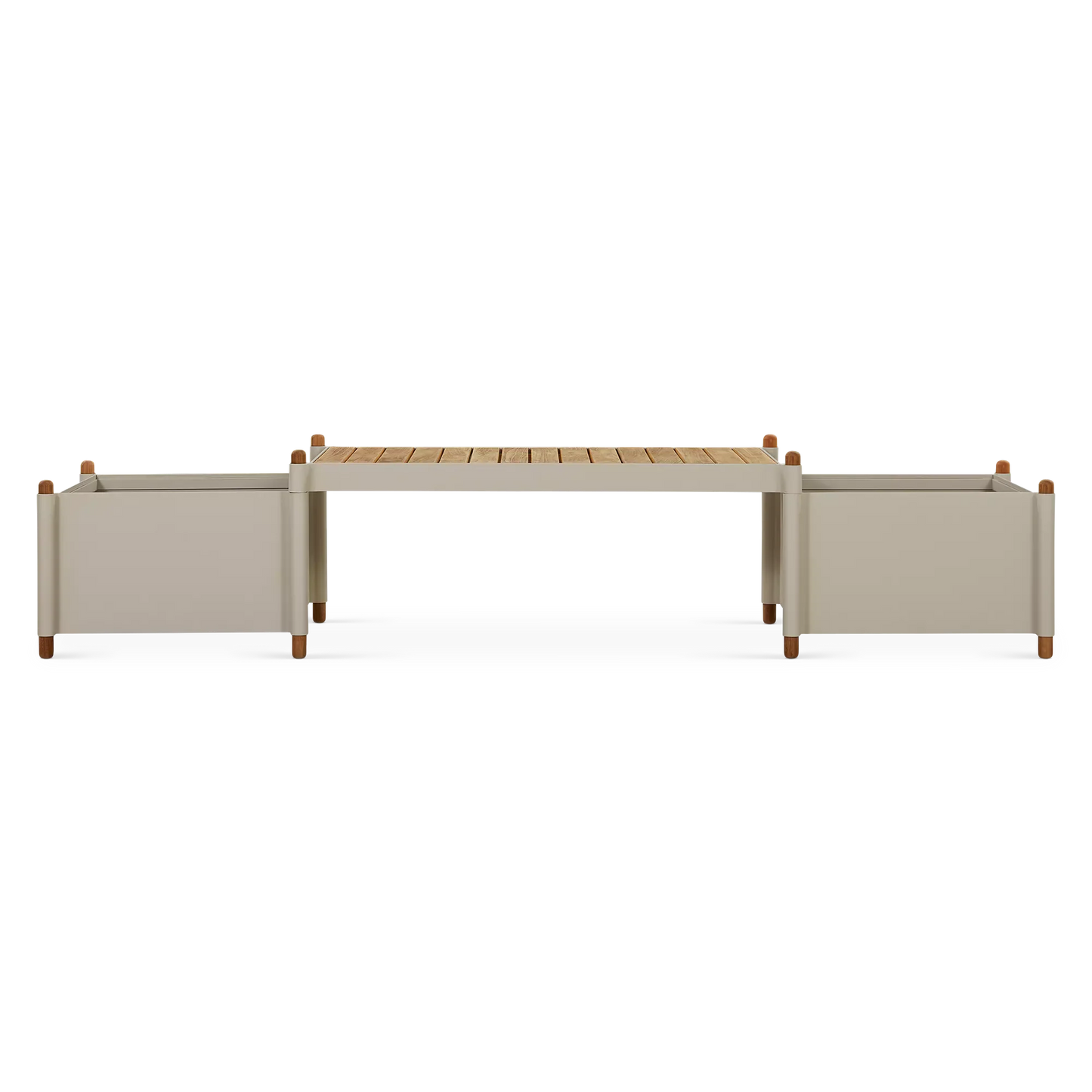 Sticks - Outdoor Bench in Teak with Planters by Cane-line