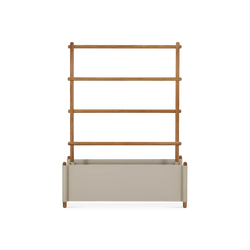 Sticks - Outdoor Planter with Rack in Teak by Cane-line