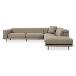 Denny - Sectional Sofa in Leather by Gamma