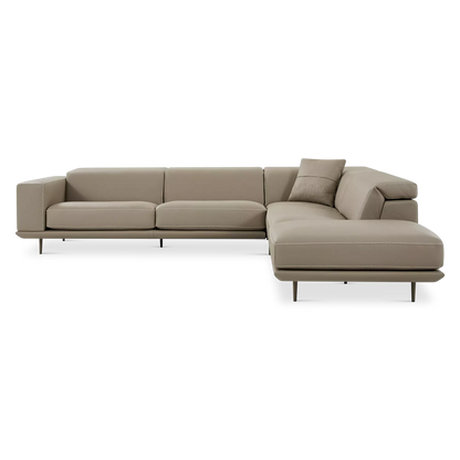 Denny - Sectional Sofa in Leather by Gamma