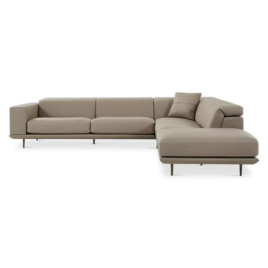 Denny - Sectional Sofa in Leather by Gamma