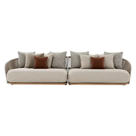 Muscade - Canapé Sectionnel 2 pièces extérieur en corde