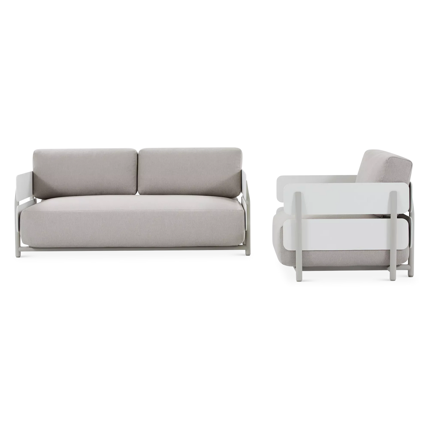Polo - Outdoor Sofa Set in Aluminium