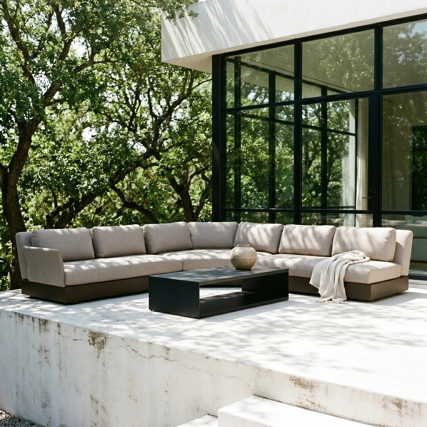 Bari - Outdoor Aluminium Modular Sectional Sofa