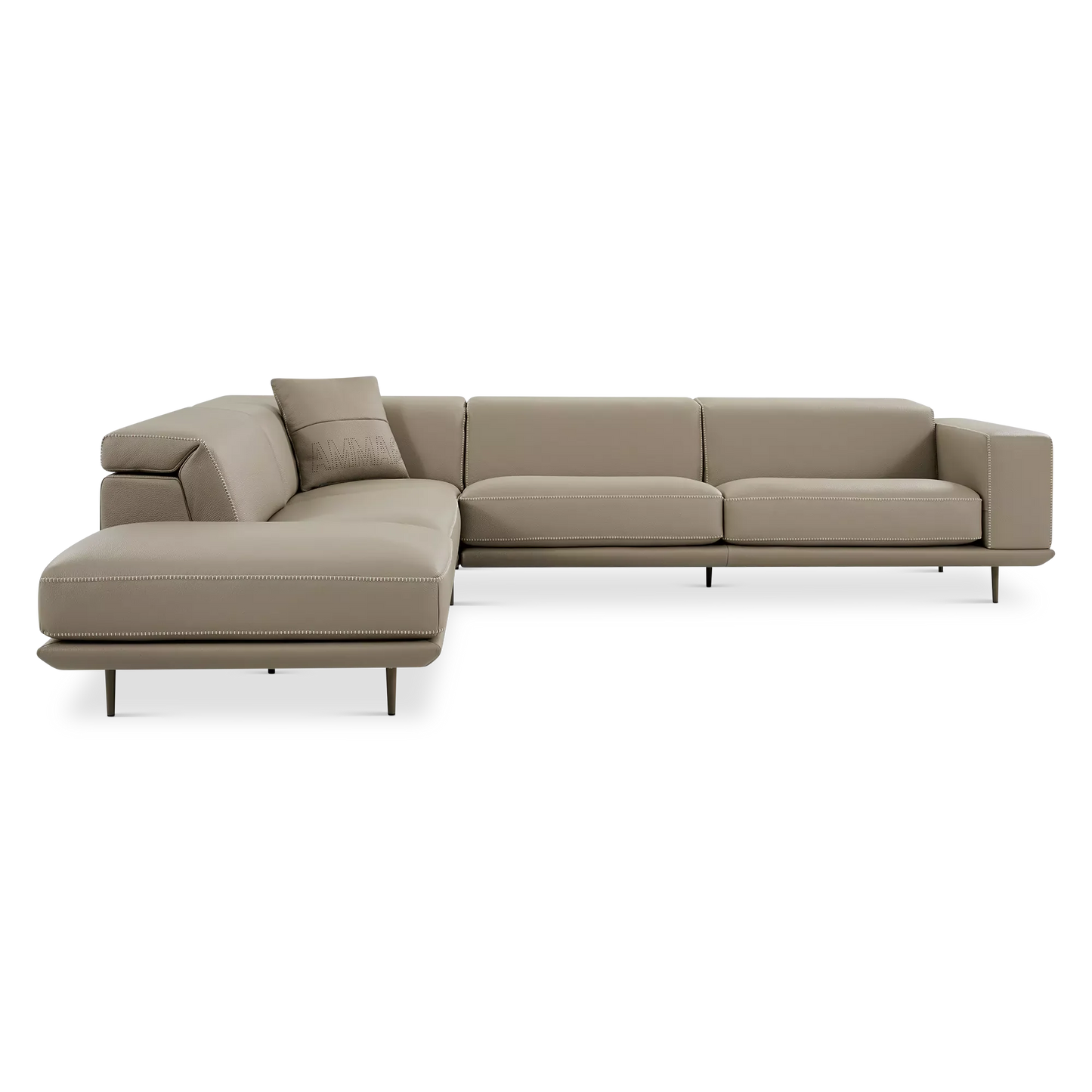 Denny - Sectional Sofa in Leather by Gamma