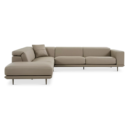 Denny - Sectional Sofa in Leather by Gamma