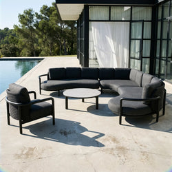 Over View - Outdoor Wicker Sectional Sofa