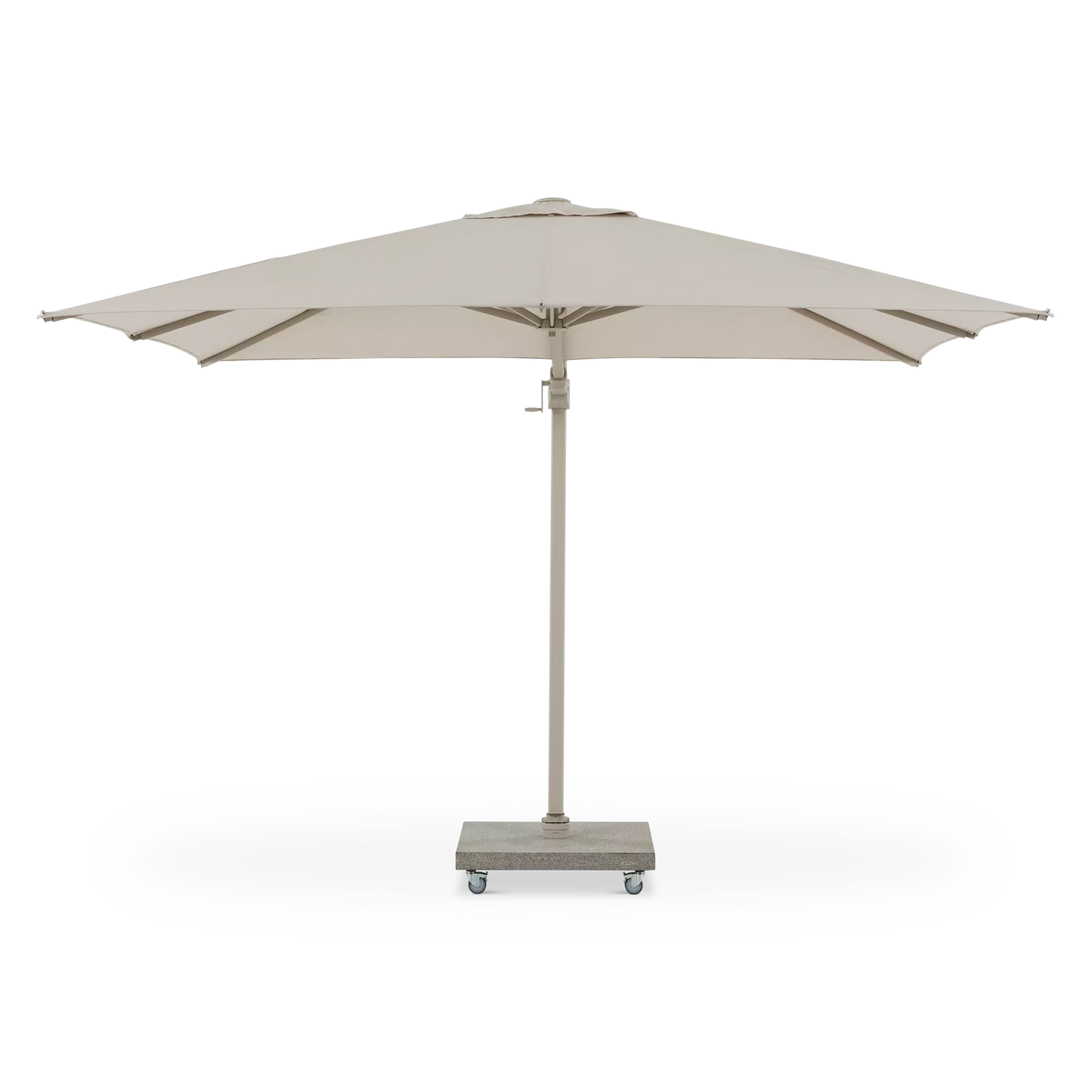 Antego - Parasol déporté extérieur carré en aluminium