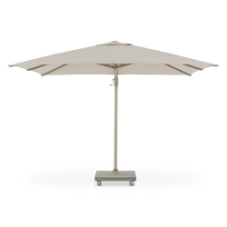 Antego - Parasol déporté extérieur carré en aluminium