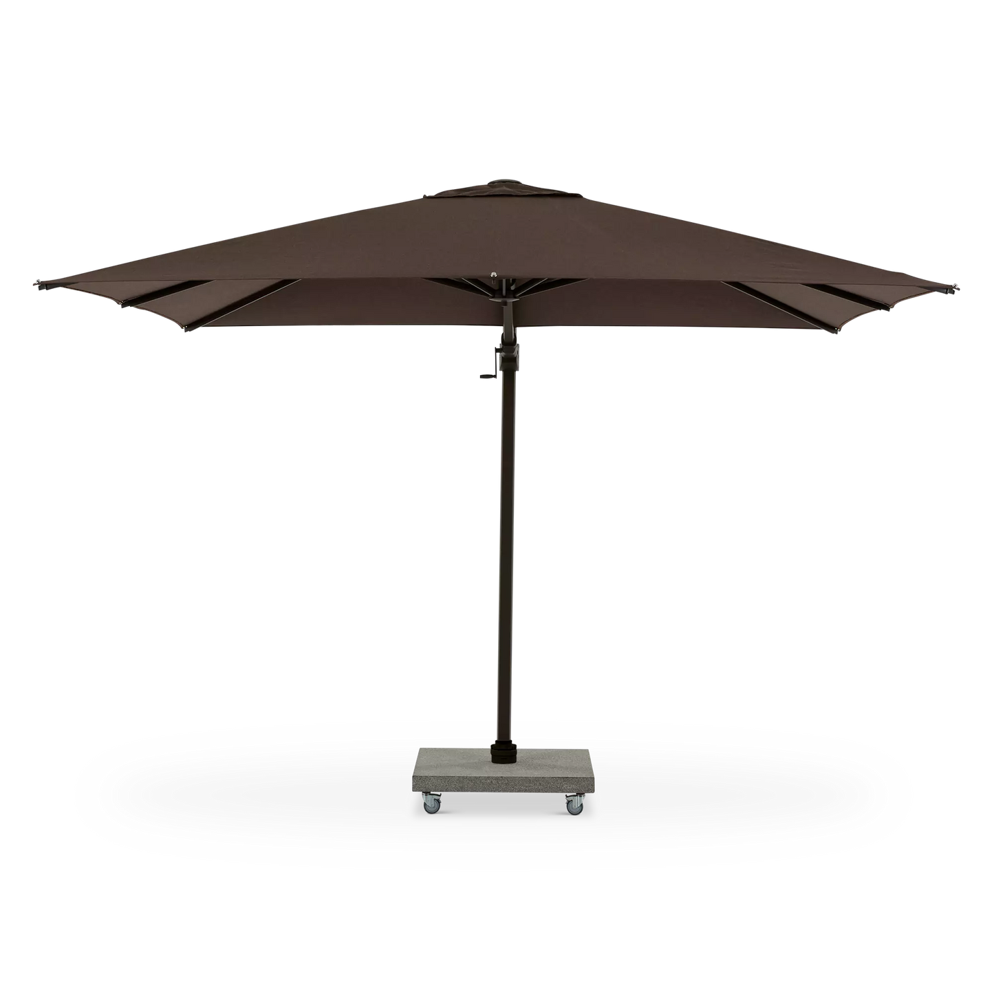 Antego - Parasol déporté extérieur carré en aluminium