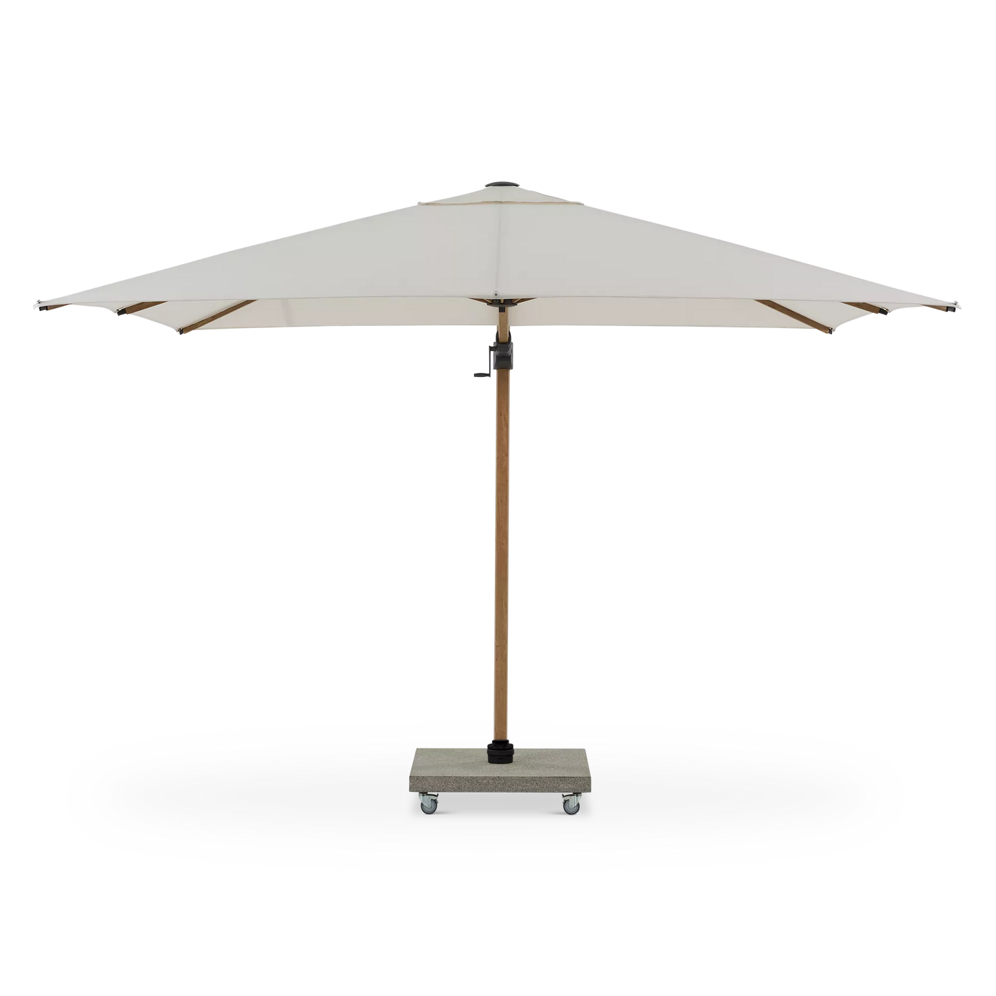 Antego - Parasol déporté extérieur carré en aluminium