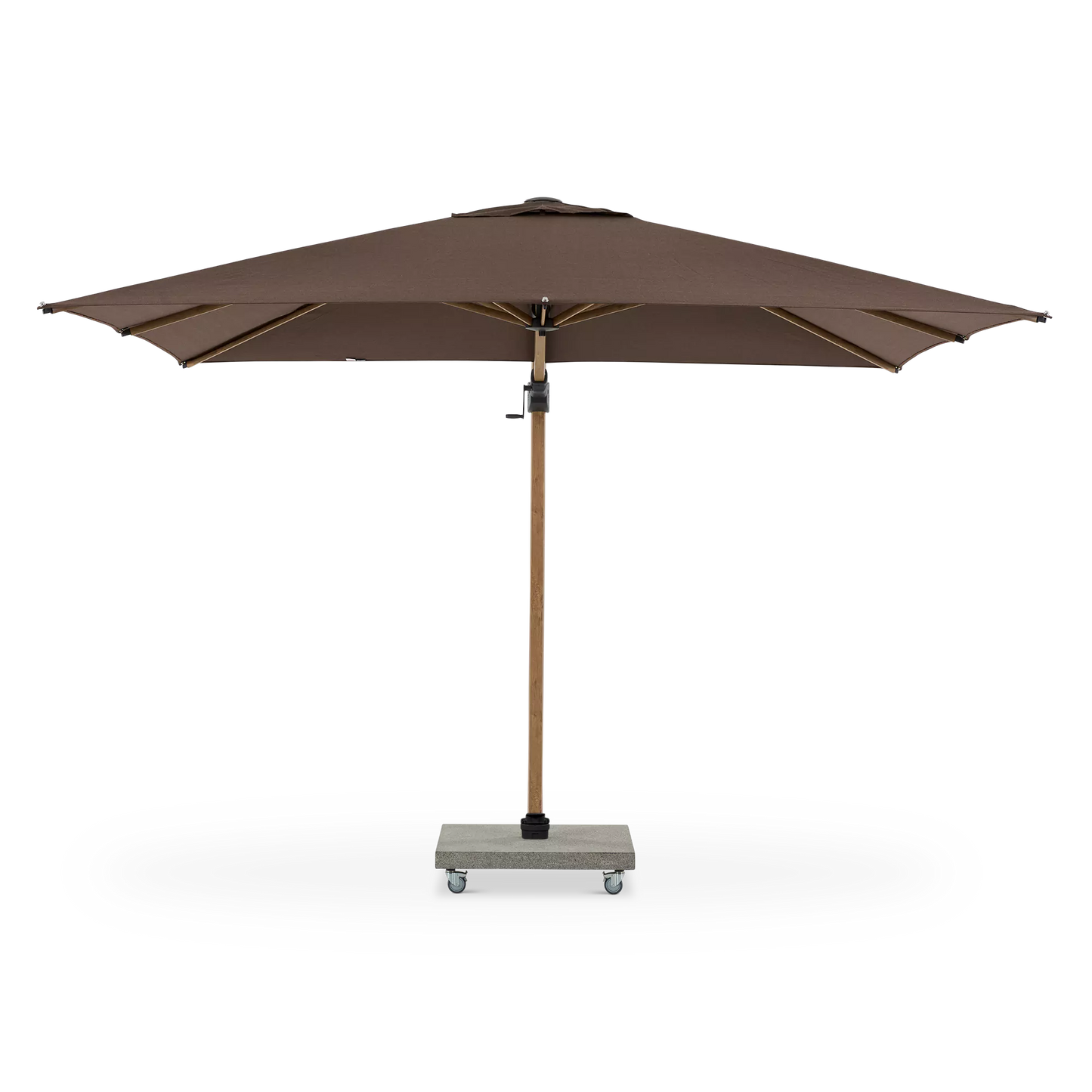 Antego - Parasol déporté extérieur carré en aluminium