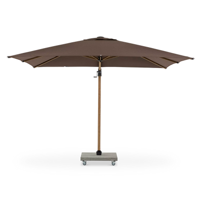 Antego - Parasol déporté extérieur carré en aluminium