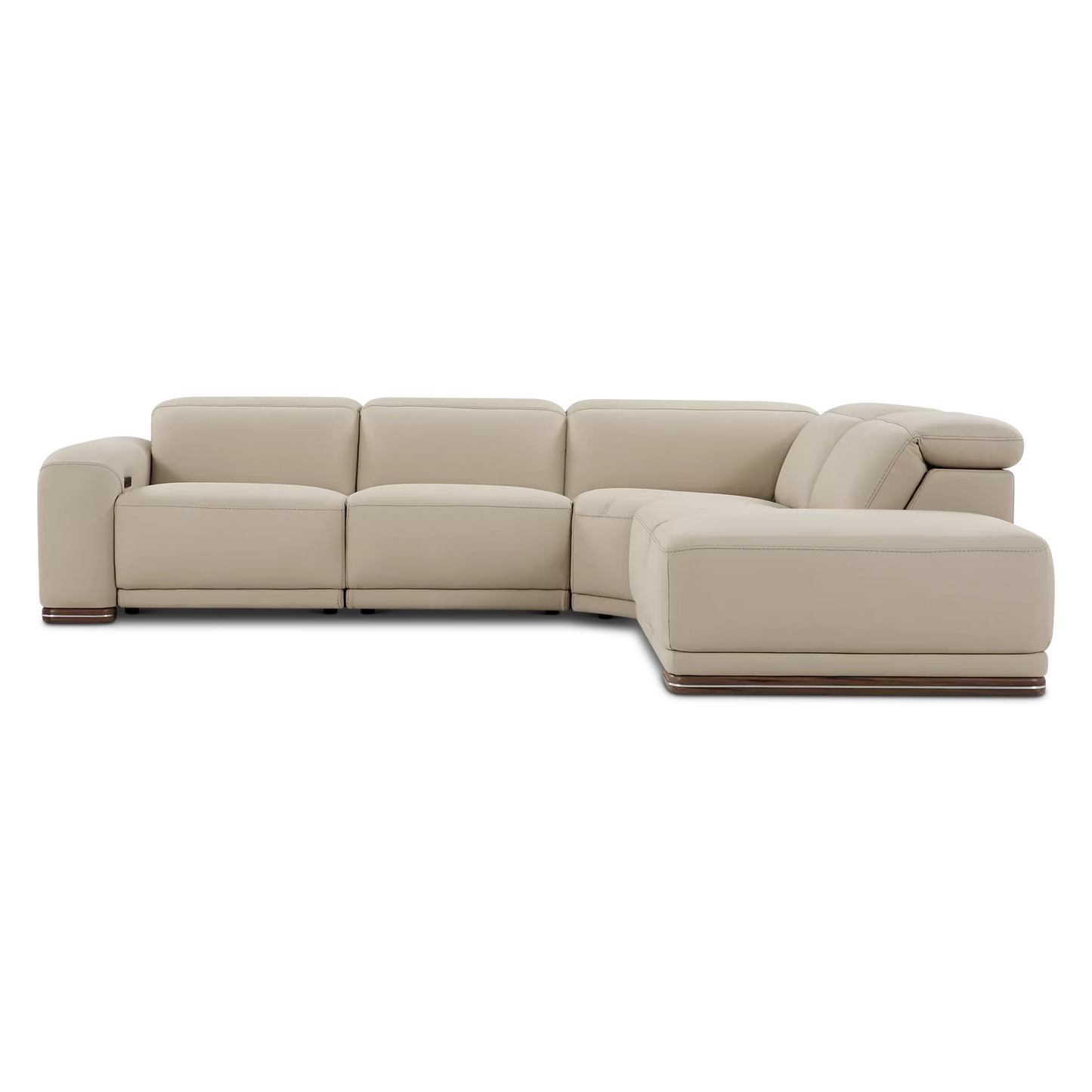 Mike - Leather Sectional Sofa by Incanto
