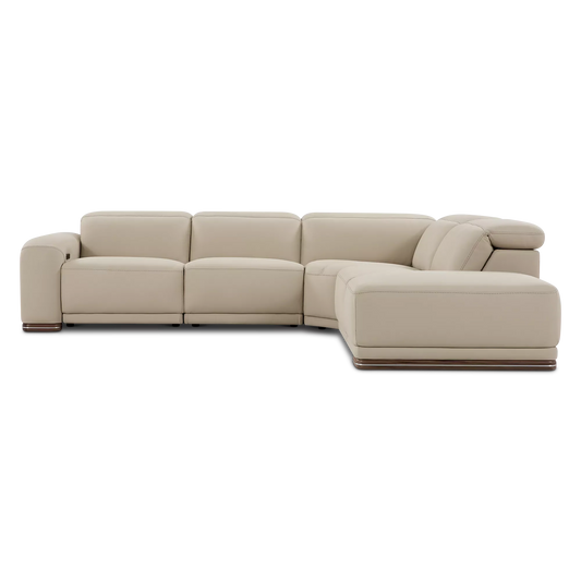 Mike - Leather Sectional Sofa by Incanto