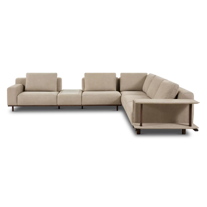 Santos - Leather Sectional Sofa by Gamma